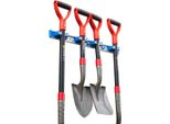Supporto Per Attrezzi E Manici TT5039, Alluminio + Plastica, 4 Posizioni, Da Parete, 2-3 Cm