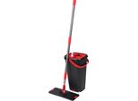 Set Mop Quickshine Magichome, Piatto, Con Secchio Strizzatore Da 8 Litri, Per Pavimenti