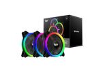 Set Di Ventole Per Computer Argb Darkflash Dr12 Pro 3W1 120X120 (Nero)