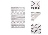 Vidaxl Tappeto Lavabile 160X230 Cm Bianco E Nero Antiscivolo - Tappeti