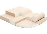 Iglu Soft Play Blocchi Da Costruzione Morbidi Blocchi Da Costruzione Giganti In Schiuma Con Antiscivolo 6 Tlg. (Beige)