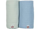 Pannolini Idrofili Lodger - 2 Pezzi - 110 X 110 Cm - Menta Piperita / Blue Fogg | Pannolini Idrofili Grandi