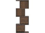 Scaffale A Muro Rebecca Mobili Halleria 125X50X25 Truciolato Cemento Grigio Moderno
