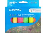 Donau 4510002-99 Gesso Da Colorare Neon - 6 Pezzi, Assortiti