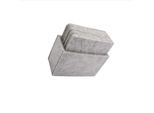 Inf Set Di 8 Sottobicchieri Quadrati In Feltro Antigraffio Per Tazze Grigio Chiaro