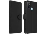 Avizar, Flip Cover Portafoglio, Custodia In Ecopelle Per Oppo A53 / A53S, Nero