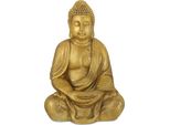 Relaxdays Grande Figura Di Buddha Da Giardino 70 Cm