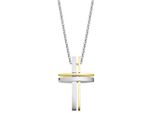 Lotus LS1984/1/2 Collana Da Uomo A Croce In Acciaio Inox Bicolore Oro 49 Cm