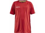 Craft Evolve Tee Jr Rosso Brillante 158/164