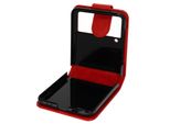 Custodia In Con Patta Magnetica Per Samsung Galaxy Z Flip4 - Rosso