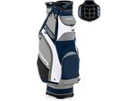 Costway Sacca Da Golf Con Copertura Antipioggia, Sacca Da Golf Da Viaggio Con 14 Divisori, Portatile E Idrorepellente Blu