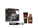 Dsquared2 Wood Pour Homme Set Eau De Toilette 100Ml + Gel Doccia 100Ml + Portachiavi