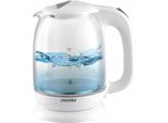 Mesko | Bollitore | Ms 1302W | Elettrico | 2200 W | 1,7 L | Vetro | Base Girevole A 360° | Bianco