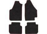 Set Di Tappetini In Velluto Per Fiat Idea (2003 - 2012) 4 Pezzi - Nuovo - Rosso