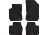 Set Di Tappetini In Velluto Per Citroen C4 Cactus 4 Pezzi - Nuovi - Rosso
