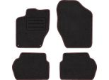Set Di Tappetini In Velluto Per Citroen DS4 (2011 - 2018) 4 Pezzi - Nuovo - Rosso