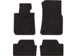 Set Di Tappetini In Velluto Per Bmw 1 F21 3D (2011 - 2019) 4 Pezzi - Nuovo - Rosso