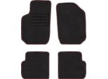 Set Di Tappetini In Velluto Per Fiat Stilo (2001 - 2007) 4 Pezzi - Nuovi - Rosso