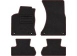 Set Di Tappetini In Velluto Per Audi Q5 I 8R (2008 - 2016) 4 Pezzi - Nuovo - Rosso