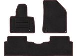 Set Di Tappetini In Velluto Per Citroen C5 Ii (2008 - 2017) 4 Pezzi - Nuovo - Rosso