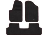 Set Di Tappetini In Velluto Per Citroen Berlingo I (1998 - 2008) 4 Pezzi - Nuovi - Rossi