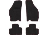 Set Di Tappetini In Velluto Per Fiat Punto Ii (1999 - 2010) 4 Pezzi - Nuovo - Rosso