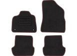 Set Di Tappetini In Velluto Per Citroen DS5 (2011 - 2018) 4 Pezzi - Nuovo - Rosso