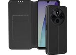 Avizar, Custodia In Pelle Finta Classic Edition Xiaomi Redmi 14C, Nero