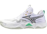 Mizuno Wave Momentum Elite - Bianco/Nero/Smeraldo Ghiacciato, Dimensioni: 6,5
