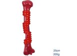 Inf Osso Da Masticare Per Cani In Nylon E Tpr, 8X8X3Cm, Gioco Interattivo Rosso