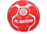 Mini Pallone Fc Bayern Monaco Taglia 1 Rosso/Bianco Effetto Metallizzato