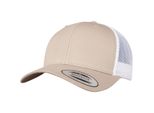 Flexfit 6606T | Cappello / Berretto / Cappello Retro Trucker 2-Tone - Colore: Khaki/Bianco - Taglia: Unica