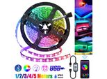 Strisce Led Bluetooth 3M Strisce Led Rgb Usb Tv Retroilluminazione Musica Sincronizzazione Striscia Luminosa Striscia Luminosa Impermeabile