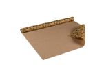 Carta Da Regalo Foglie Autunnali, Marrone, 0,70 X 10 M, Carta Kraft - Compleanno