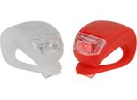 Xqmax Luci Per Biciclette Led - Set Di Luci - Silicone - Luce Anteriore E Posteriore