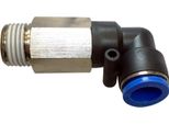 Pneumatica Angolo Estesa A Gomito 90° (Pll) Ø 4 Mm Con Filettatura Bspt R1/4""