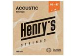 Corde Per Chitarra Acustica Henry's Bronze 10-47