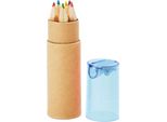 Midocean - Matita Colorata "Petit Lambut"" Confezione Da 6 MO686 (Taglia Unica) (Blu Trasparente)"