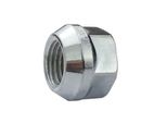 1X Dadi Ruota Aperta Dadi M12X1,5 Con Collare Conico SW19 Nero Zincato