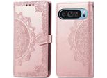 Custodia Per Google Pixel 10 Pro/Google Pixel 10 - Ecopelle - Flip Cover Imoshion - Oro Rosa