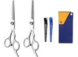 Inf Set Di Forbici Per Capelli Regolabili In Acciaio Inox, 5 Pezzi