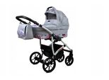 BabyLux® Largo | 2in1 Kinderwagen Bambimo | Pink Owl | Kombikinderwagen | Kinderwagenset | Buggy + B