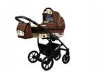 BabyLux® Largo | 2in1 Kinderwagen Bambimo | Brown Owl | Kombikinderwagen | Kinderwagenset | Buggy +