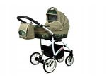 BabyLux® Largo | 2in1 Kinderwagen Bambimo | Fern Leaf | Kombikinderwagen | Kinderwagenset | Buggy +