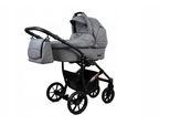 BabyLux® Largo | 2in1 Kinderwagen Bambimo | Grey Flex | Kombikinderwagen | Kinderwagenset | Buggy +
