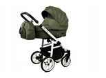 BabyLux® Color Lux | 2in1 Kinderwagen Bambimo | Olive | Kombikinderwagen | Kinderwagenset | Buggy +