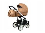 BabyLux® Color Lux | 2in1 Kinderwagen Bambimo | Sand Pearl | Kombikinderwagen | Kinderwagenset | Bug