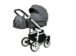 BabyLux® Color Lux | 2in1 Kinderwagen Bambimo | Grey Flex | Kombikinderwagen | Kinderwagenset | Bugg