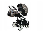 BabyLux® Color Lux | 2in1 Kinderwagen Bambimo | Gold Grille | Kombikinderwagen | Kinderwagenset | Bu