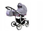 BabyLux® Largo | 2in1 Kinderwagen Bambimo | Pink Owl | Kombikinderwagen | Kinderwagenset | Buggy + B